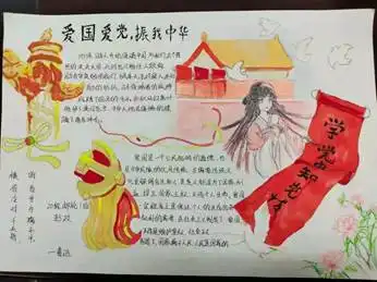 百年恰似风华正茂,怀千秋伟业再创辉煌旅游管理学院举办手抄报大赛