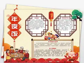 年夜饭小报春节除夕猪年新年寒假手抄小报图片素材psd模板下载281.27mb元旦手抄报大全节日手抄报
