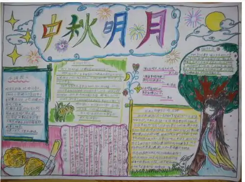 中秋节手抄报中秋抒怀