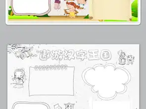 word遨游汉字王国小报模板素材图片worddoc设计图下载语文手抄报大全编号18853681