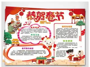 可爱卡通新年小报2018狗年新春手抄报图片模板psd设计图下载元旦手抄报大全编号17508300