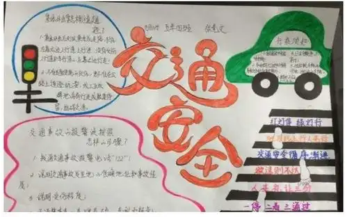 北京小学关于安全手抄报