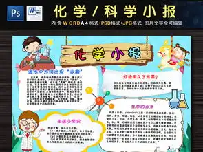 好看化学小报科学手抄报完整模板下载图片worddoc设计图其他大全编号17179044