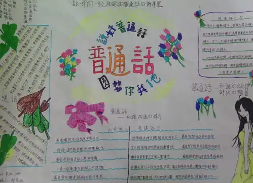 外语系举办推广普通话手抄报比赛活动
