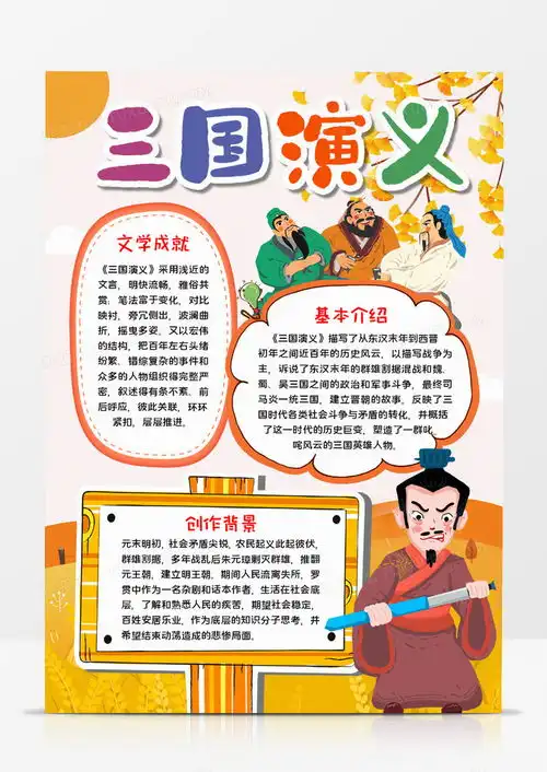 三国演义手抄报word模板下载熊猫办公