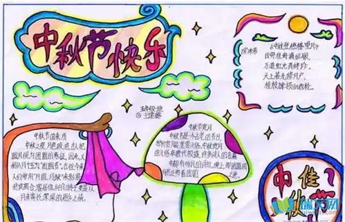 六年级中秋节手抄报