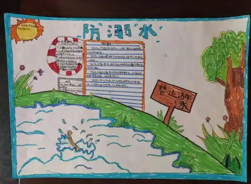珍爱生命,预防溺水桃铺小学防溺水主题手抄报比赛活动