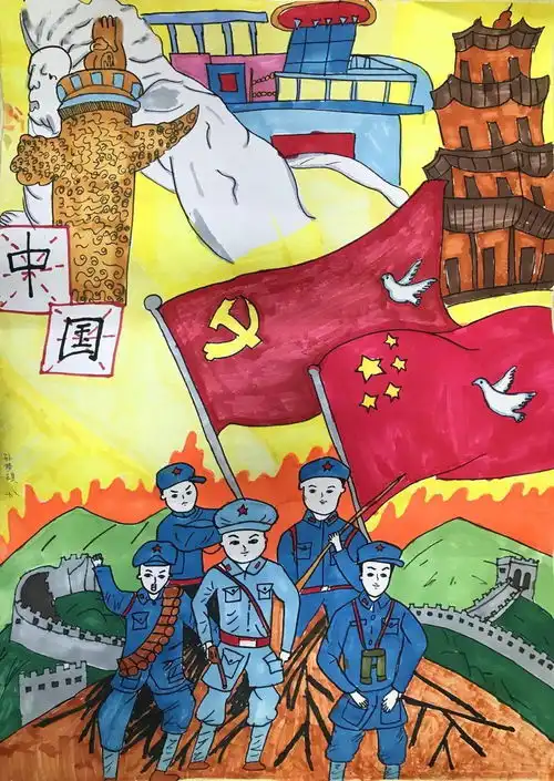 青春向党,奋斗强国绘画手抄报短视频原创征集活动绘画组获奖作品展