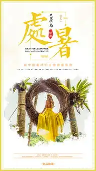 节气海报小暑处暑白露秋分
