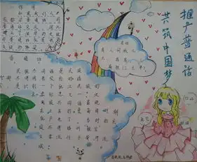 普通话手抄报学好说好普通话