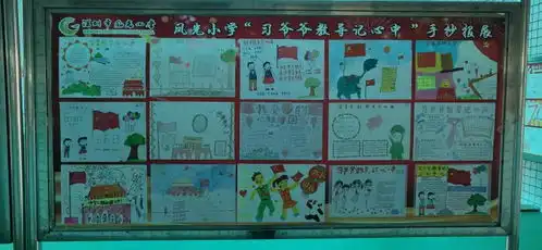 凤光小学举办争做新时代的好队员习爷爷的教导记心中主题手抄报作品展
