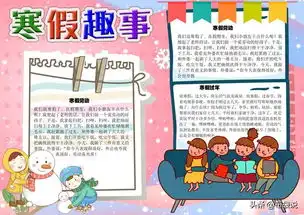 寒假趣事主题电子手抄报,word格式可编辑,可打印出来手写