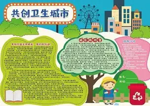 共创卫生城市手抄报图片