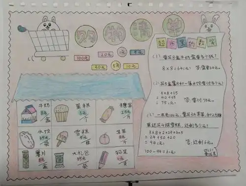 瑞兔迎新春年货快乐购桂林市凯风小学数学寒假作业展