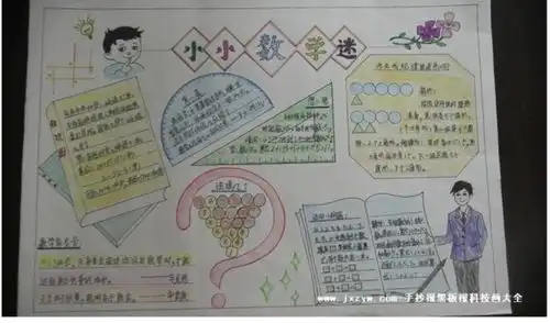 小学五年级上册数学手抄报非常漂亮