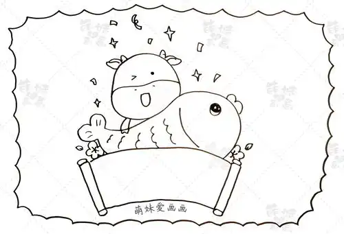 2021牛年春节防疫情手抄报模板,含内容文字,家长可收藏备用