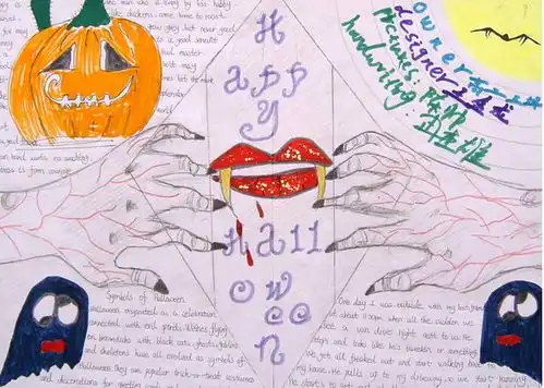 万圣节手抄报万圣节前夕