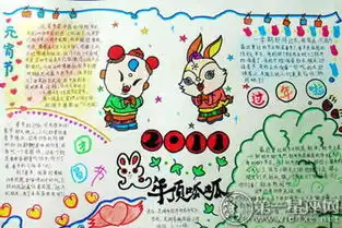 表达节日魅力元宵节手抄报图片赏析