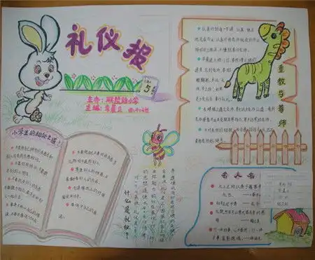文明礼仪手抄报文明的另一半