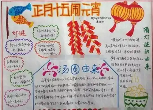 元宵节手抄报好词好句好段好诗