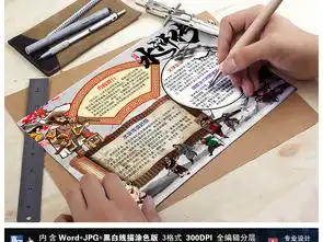 水浒传小报四大名著阅读好书推荐手抄小报图片模板worddoc设计图下载传统国学手抄报大全编号17630803