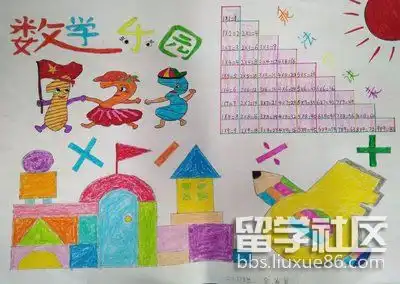 一年级数学手抄报图片精选简单又漂亮