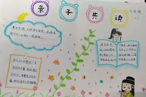 我手写我心虎山小学亲子共读手抄报评比活动