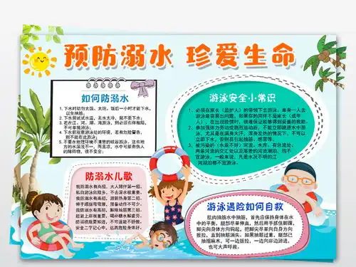 珍爱生命预防溺水小报假期安全游泳安全电子手抄报图片素材worddoc模板下载25.06mb防溺水手抄报大全安全健康手抄报