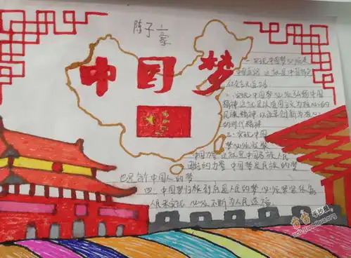 三年级中国梦手抄报图片