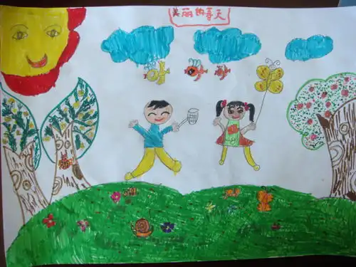 一年级寻找春天的手抄报怎么做