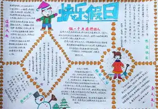 四年级寒假手抄报模板