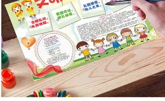 ps电子小报文明礼仪伴我行交通安全图片模板psd设计图下载道德与法治手抄报大全编号17778168