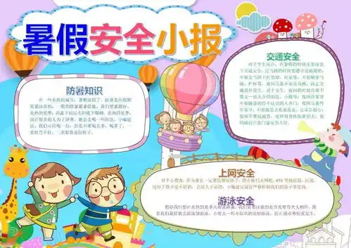 收藏快乐暑假手抄报