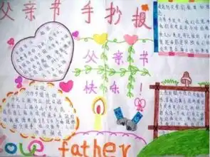 父亲节手抄报20字