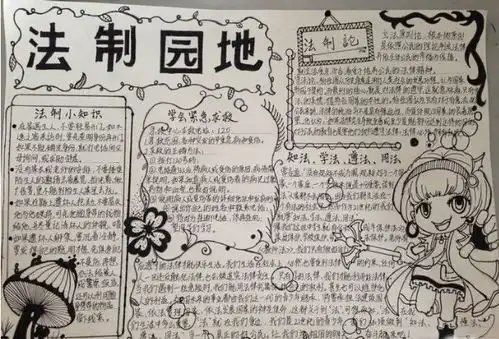 北京小学黑白手抄报