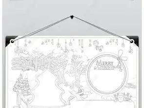 圣诞节小报平安夜手抄报新年素描电子小报图片模板下载
