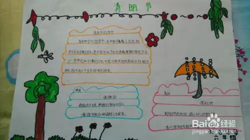 清明节的手抄报怎么做