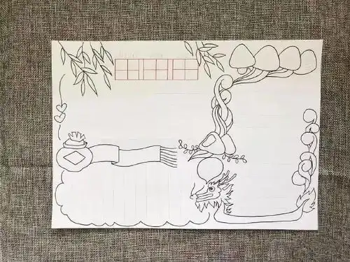 端午节手抄报来啦,怎么画怎么好看