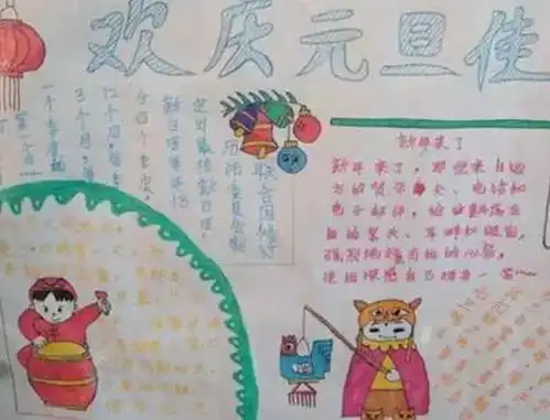 这份元旦手抄报,孩子一定用得上爸妈快收好