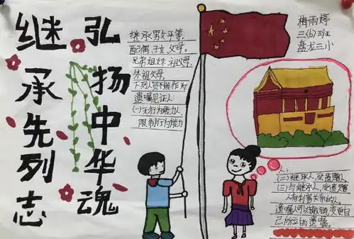 清明节诗歌手抄报花边素材图片