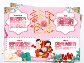 2019年春节小报猪年元旦新年寒假手抄报图片素材psd模板下载32.47mb元旦手抄报大全节日手抄报