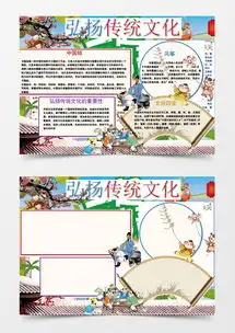 弘扬中华传统文化小报手抄报word模板下载熊猫办公
