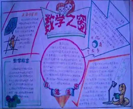 数学手抄报爱数学,才能学好数学