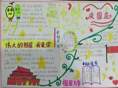 迎国庆,庆中秋手抄报模板合集来了