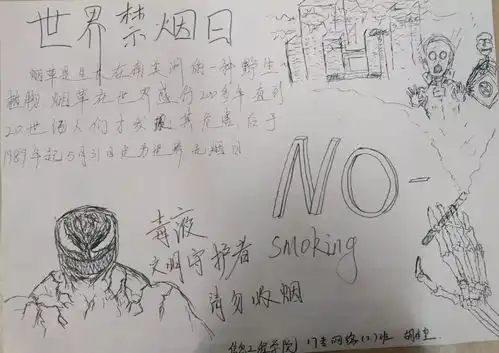 三风建设月禁烟手抄报优秀作品展示