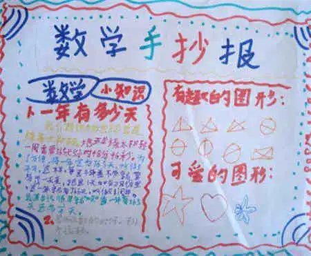 数学手抄报数学老师