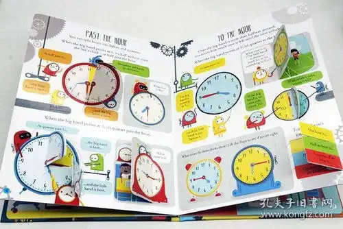 lifttheflap系列tellingthetime英文原版翻翻书报时纸板书儿童启蒙绘本usborne