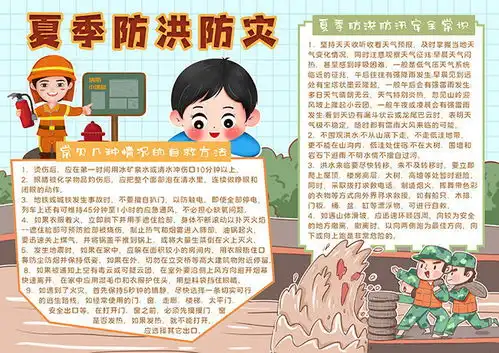 夏季防洪防灾手抄报