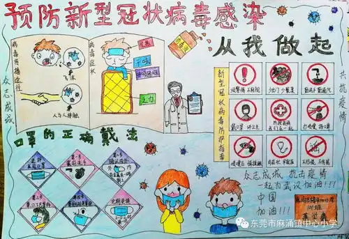 童心协力,抗击疫情古梅中心小学学子用手抄报为祖国加油