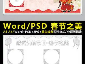 感受春节小报新年习俗手抄报狗年电子小报图片模板worddoc设计图下载元旦手抄报大全编号17512366